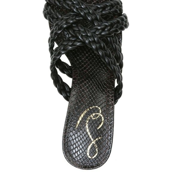 Majorie Sam Edelman Black Strappy Mule Leather S… - Picture 16 of 16